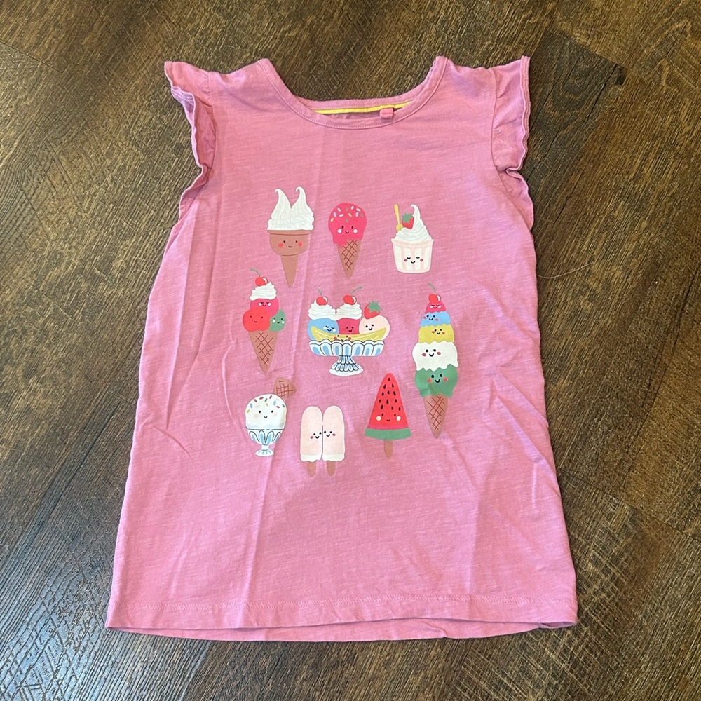 Mini Boden Pink Ice Cream & Popsicle Graphic Tank Top
